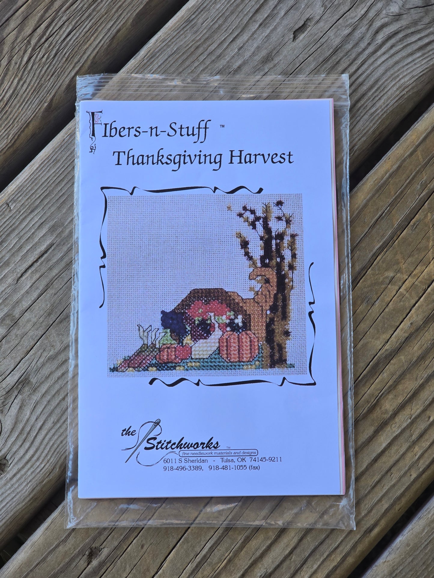 The Stitchworks - Fibers-n-Stuff - Thanksgiving Harvest - Cross Stitch Kit
