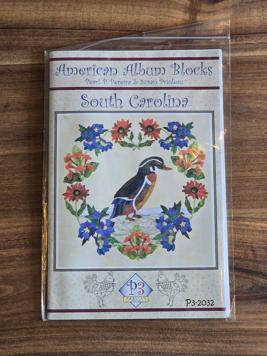 P3 Designs - American Album Blocks - South Carolina - Applique Pattern