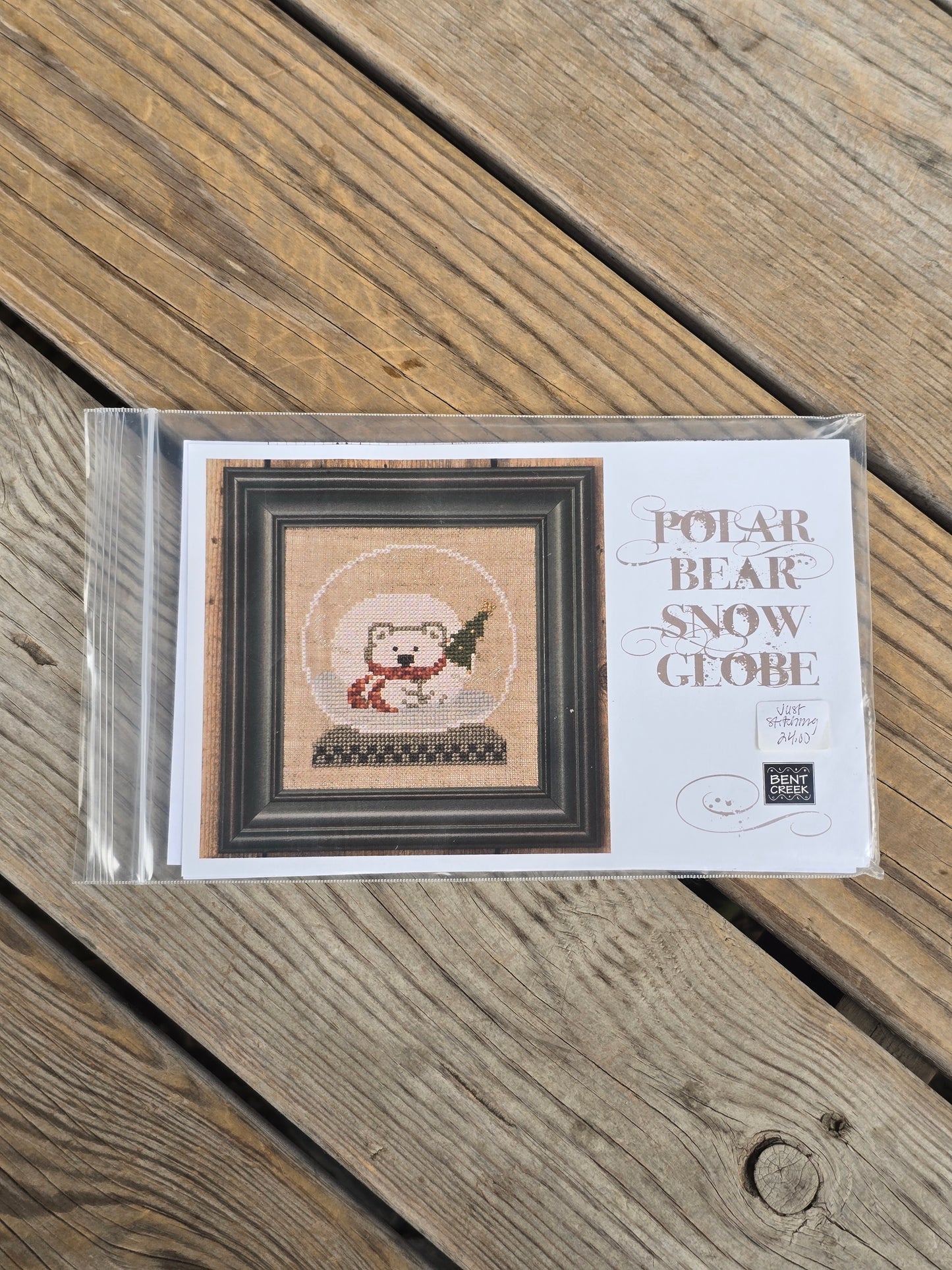 Bent Creek - Polar Bear Snow Globe - Cross Stitch Kit