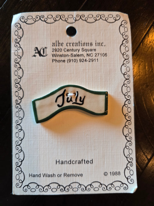Albe Creations, Inc. - July Ceramic Buttons