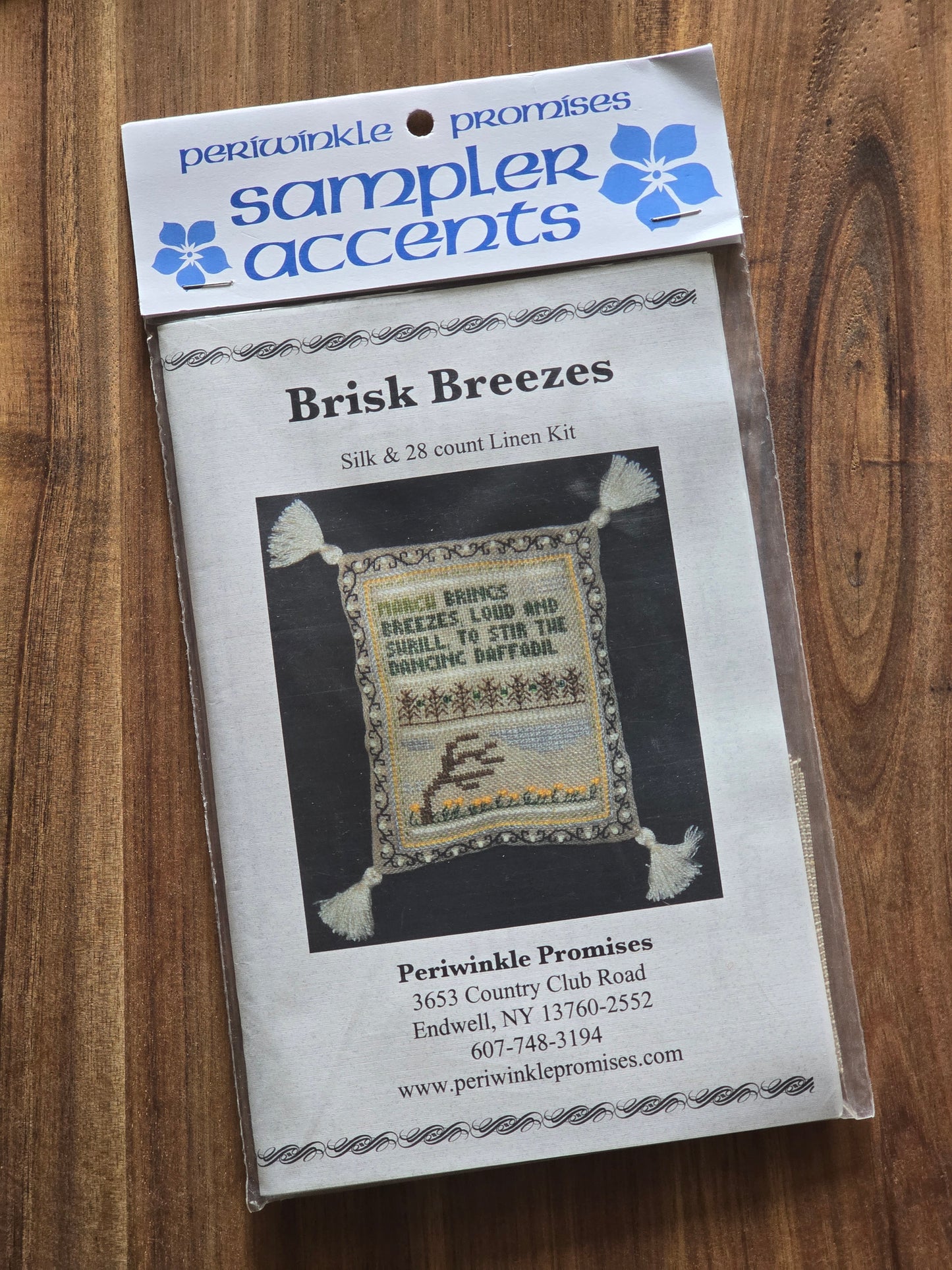 Periwinkle Promises - Sampler Accents - Brisk Breezes Sampler Accents - Cross Stitch Kit