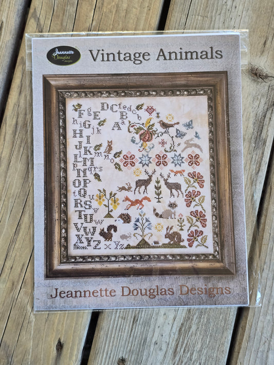Jeanette Douglas Designs - Vintage Animals - Cross Stitch Pattern