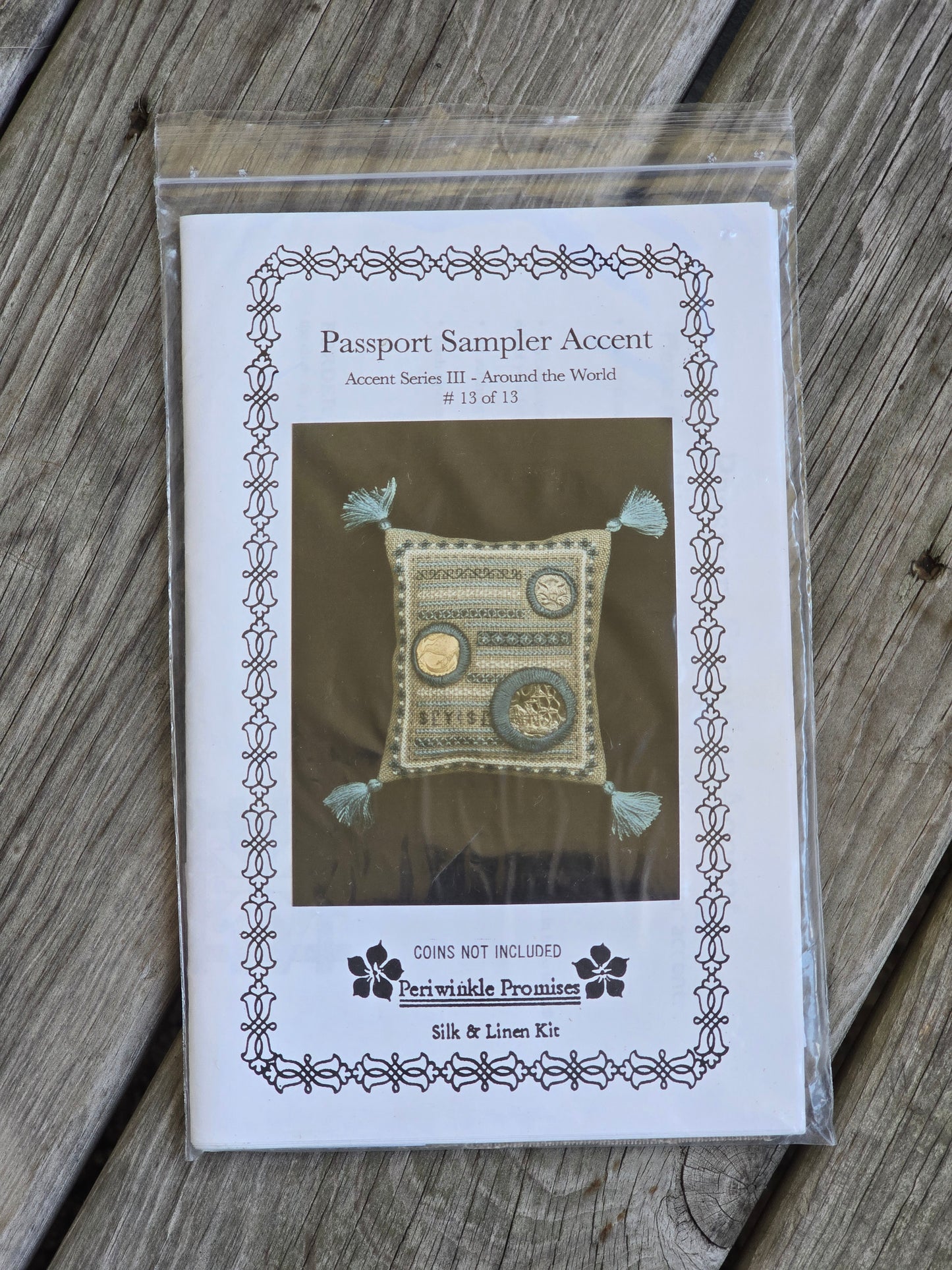 Periwinkle Promises - Passport Sampler Accent - Sampler Accents - Cross Stitch Kit