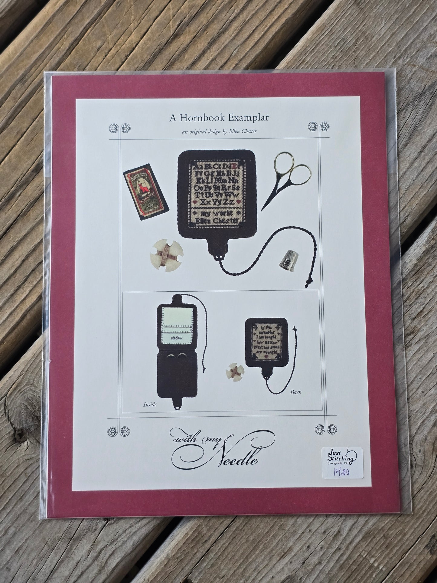 With My Needle - A Hornbook Sampler - Cross Stitch Pattern