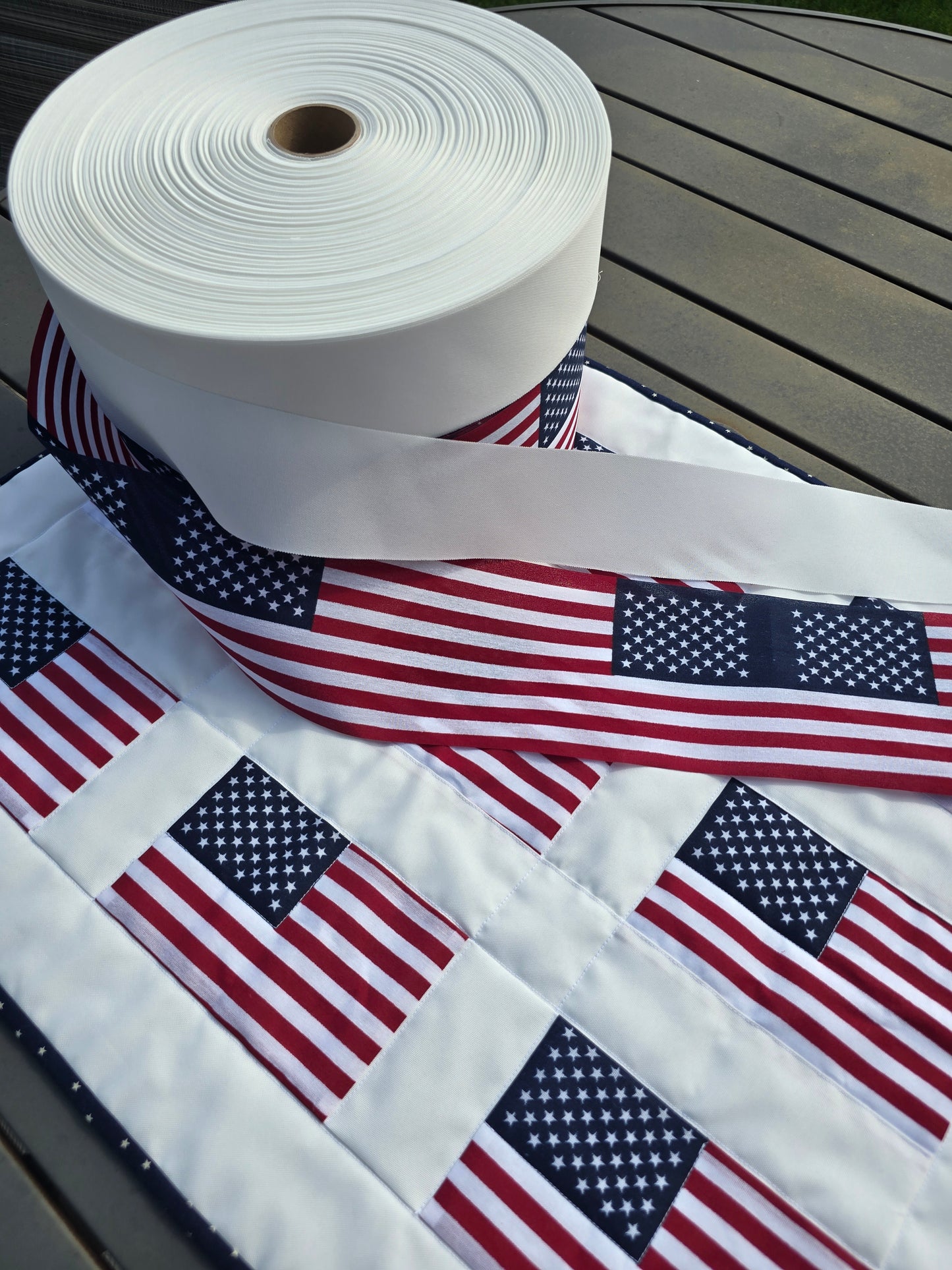 US Flags and Header by the Yard