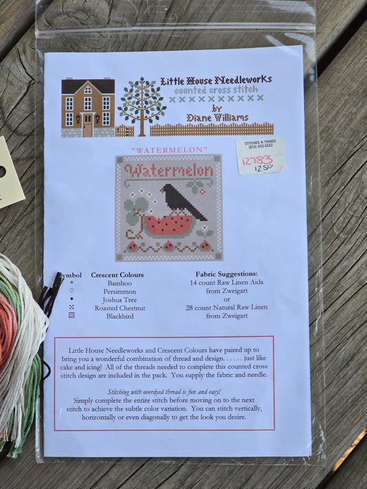 Little House Needleworks - Watermelon - Cross Stitch Pattern