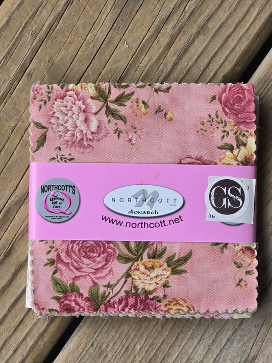 Northcott - Quest for a Cure - Verandah - Quilting Fabric - Charm Pack