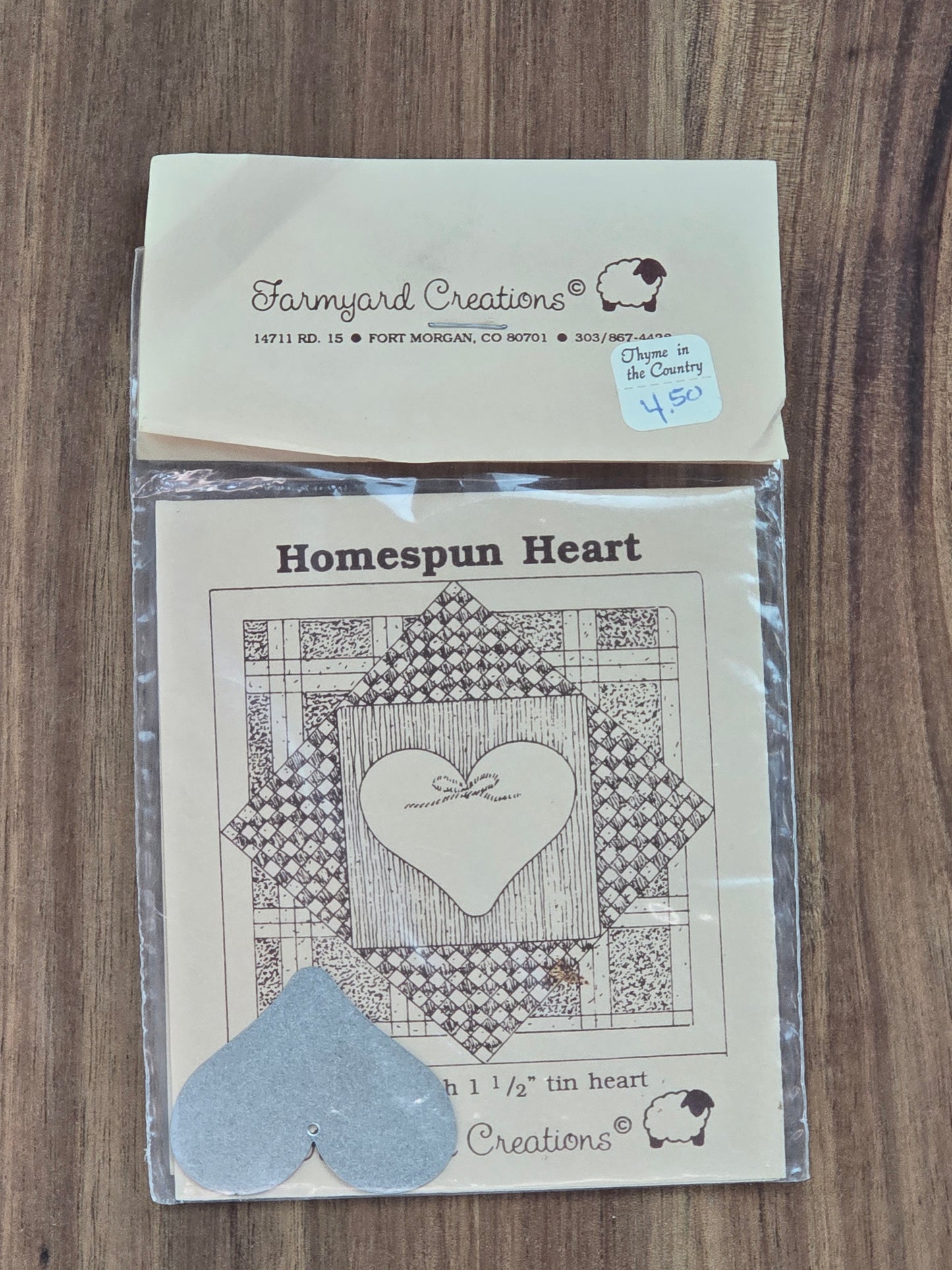 Farmyard Creations - Homespun Heart - Quilt Pattern