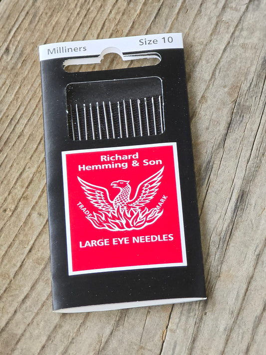 Richard Hemming & Son - Sewing Needles - Milliners - Size 10