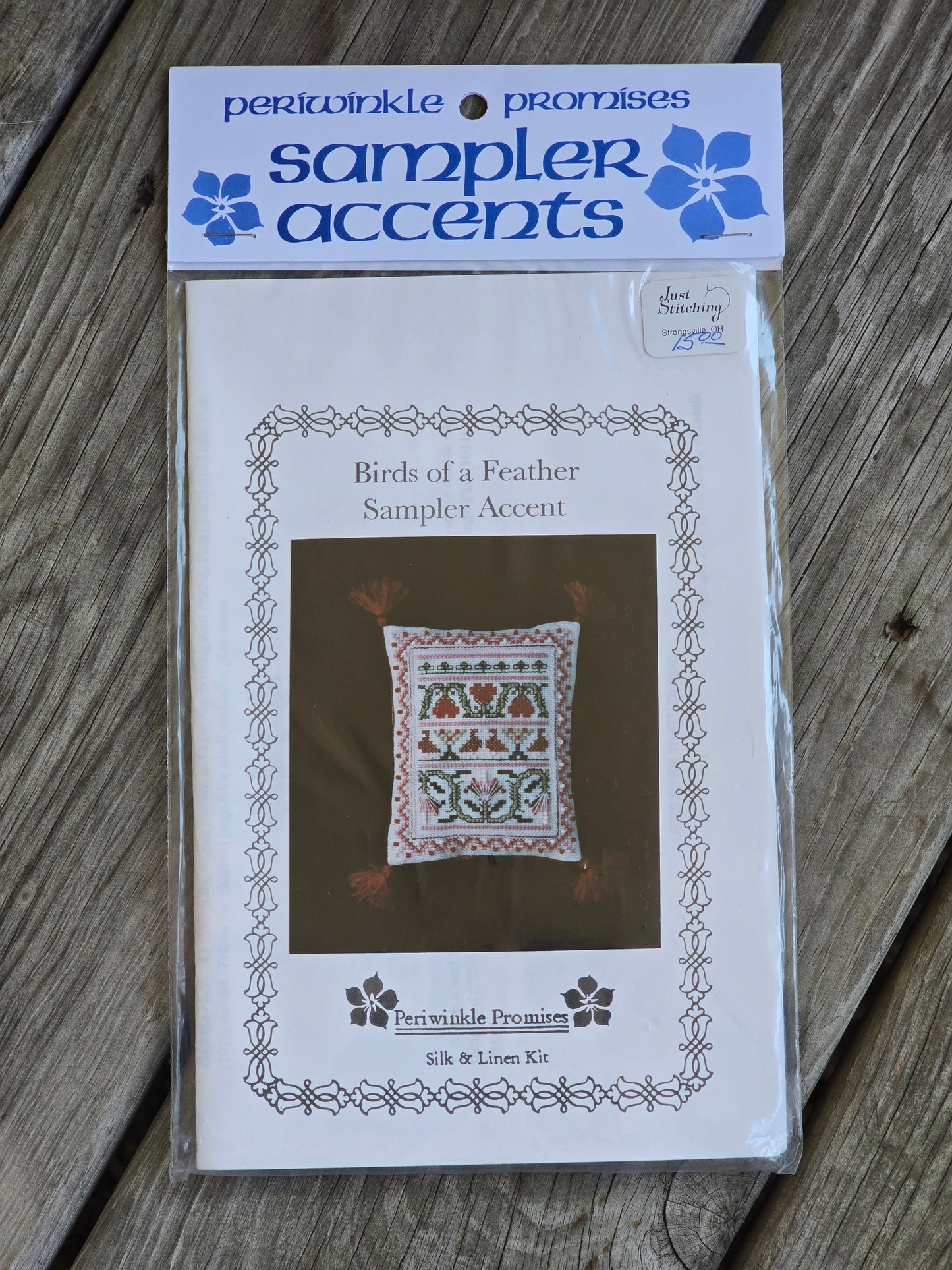 Periwinkle Promises - Birds of a Feather Sampler Accent - Sampler Accents - Cross Stitch Kit