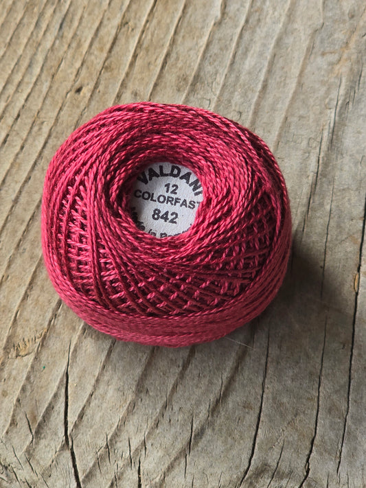Valdani - Perle Cotton - Hand-Dyed - Size 12 - #842 - Thread