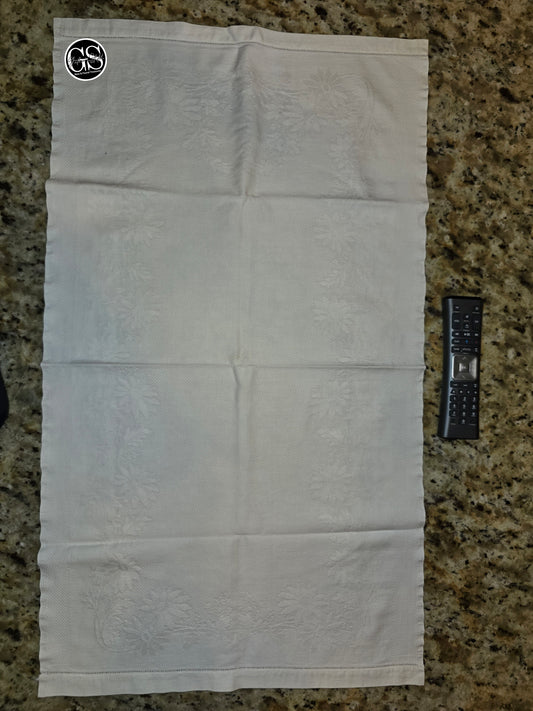 Vintage Linen Dish Towel - 34" x 19"