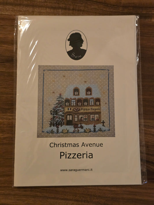 Sara - Christmas Avenue Pizzeria- Cross Stitch Pattern