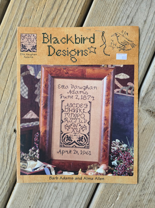Blackbird Designs - Ella Vaughan Adams - Cross Stitch Pattern