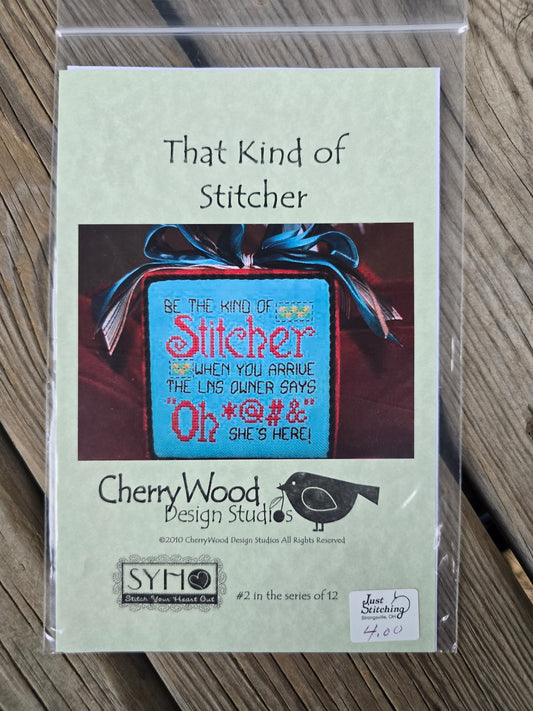 CherryWood Designs Studio - That Kind of Stitcher - Cross Stitch Pattern