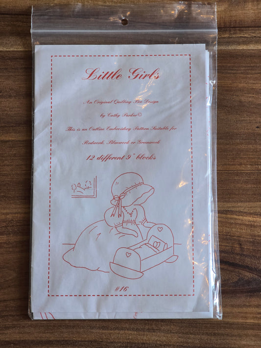 Quilting Bee Designs - Little Girls - Embroidery Pattern