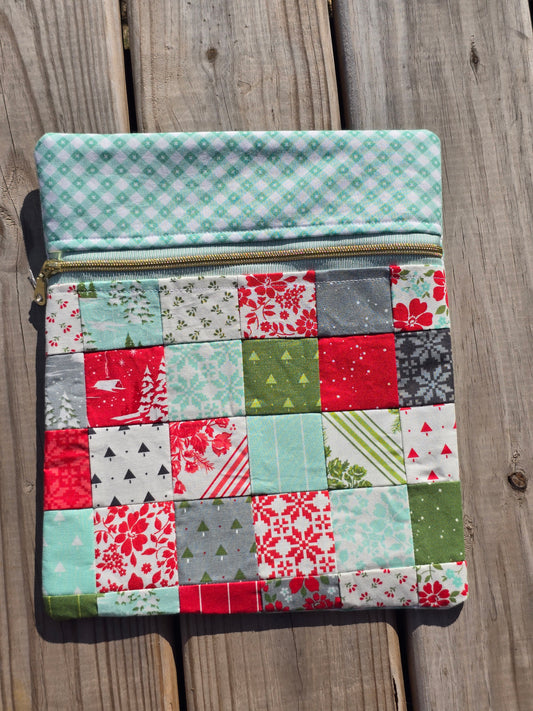 K Heinz Designz - Cloth Project Bag - Christmas Mint
