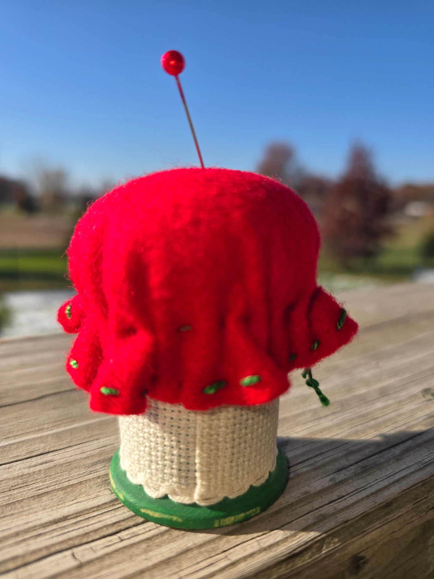 Faithwurks - Mrs. Claus - Seasonal Spool Decoration