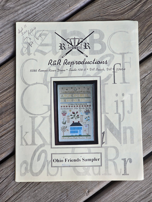 R&R Reproductions - Ohio Friends Sampler - Cross Stitch Kit