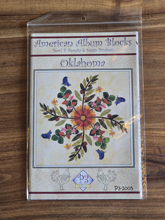 P3 Designs - American Album Blocks - Oklahoma - Applique Pattern