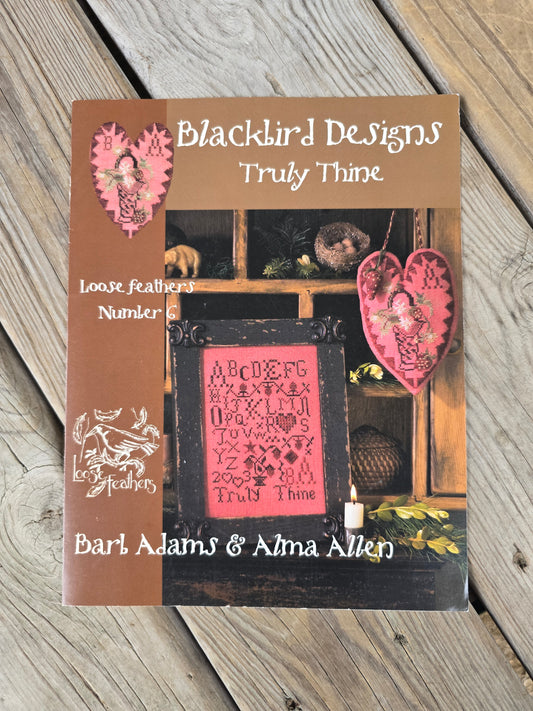 Blackbird Designs - Truly Thine - Loose Feathers Number 6 - Cross Stitch Pattern