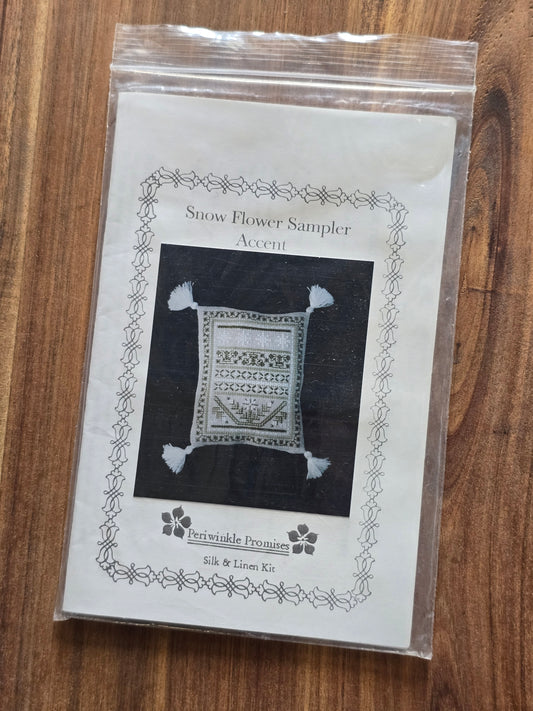 Periwinkle Promises - Sampler Accents - Snow Flower Sampler Accent - Cross Stitch Kit