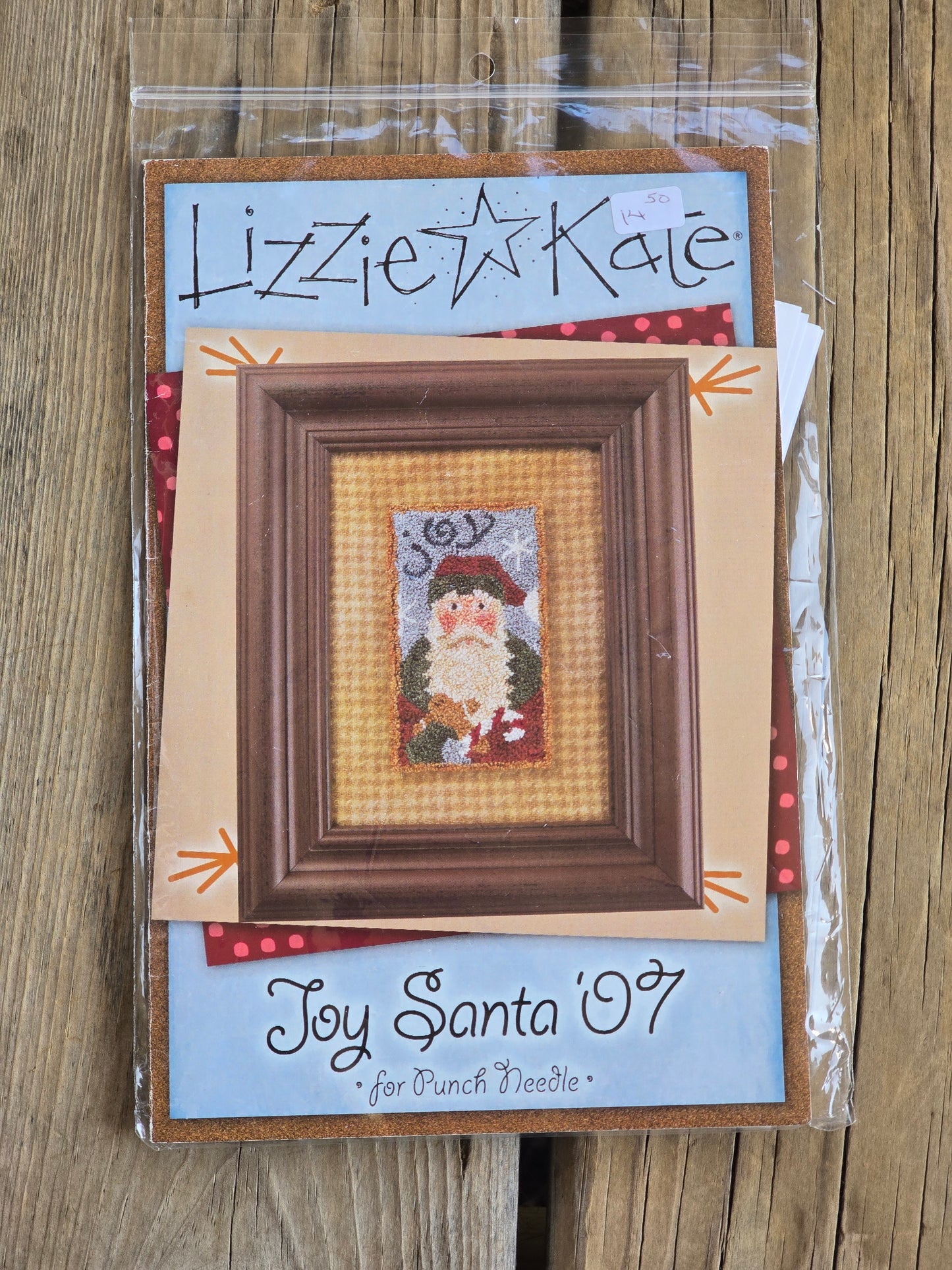 Lizzie Kate - Joy Santa '07 - Embroidery - Punchneedle Pattern