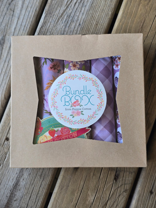 Poppie Cotton - Purple Fabric Bundle Box - Quilting - Fabric