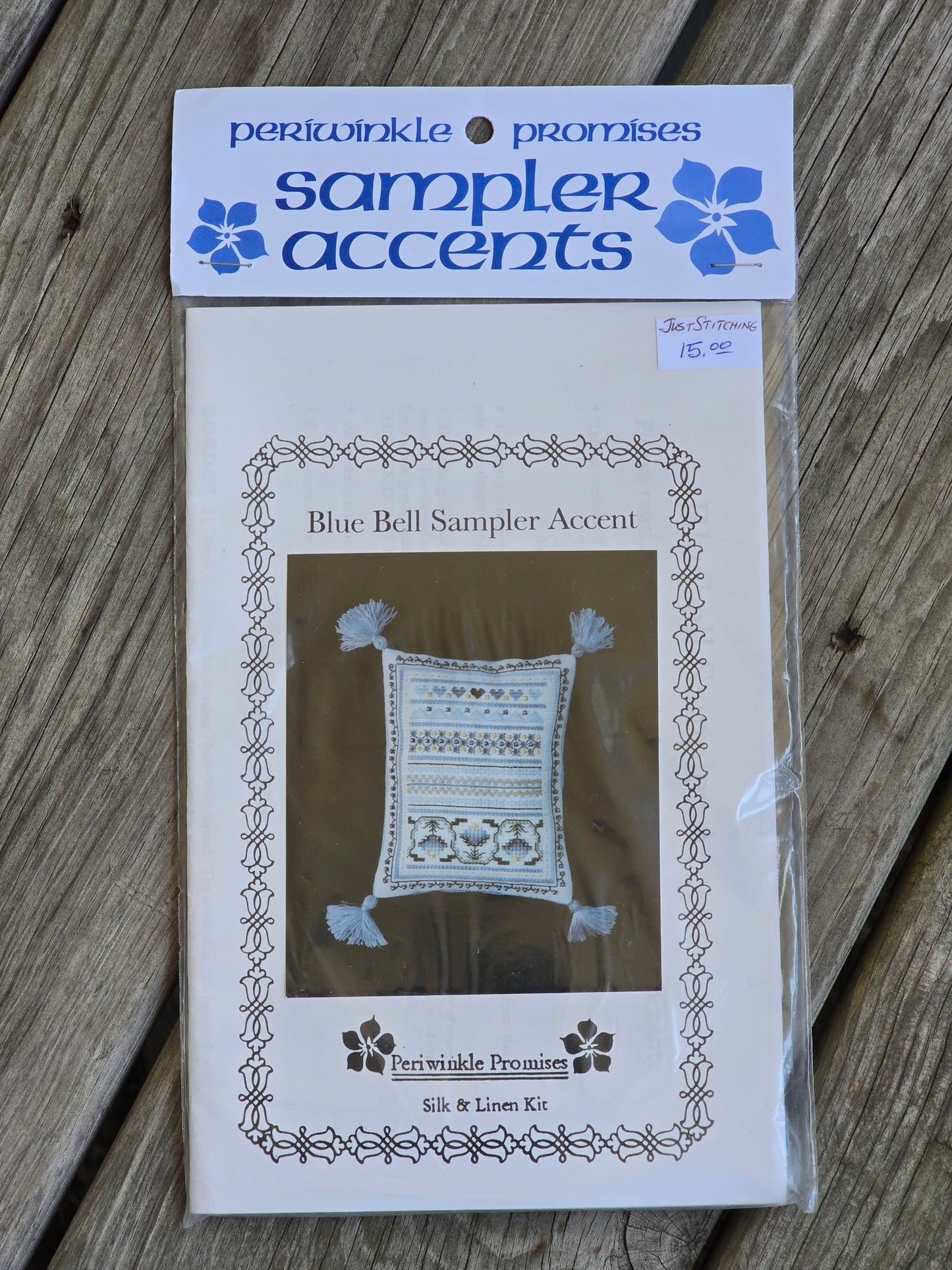 Periwinkle Promises - Blue Bell Sampler Accent - Sampler Accents - Cross Stitch Kit
