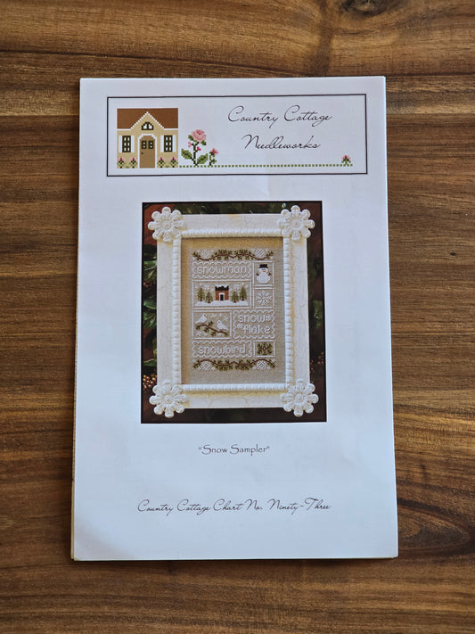 Country Cottage Needleworks - Snow Sampler - No. 93 - Cross Stitch Pattern