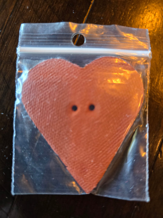 Ceramic Heart Buttons