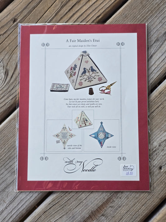 With My Needle - A Fair Maiden's Etui - Cross Stitch Pattern