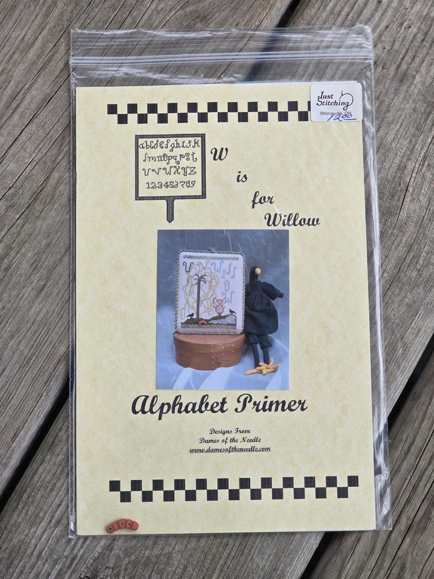 Dames of the Needle/Finger Work - Alphabet Primer - W is for Willow - Cross Stitch Pattern