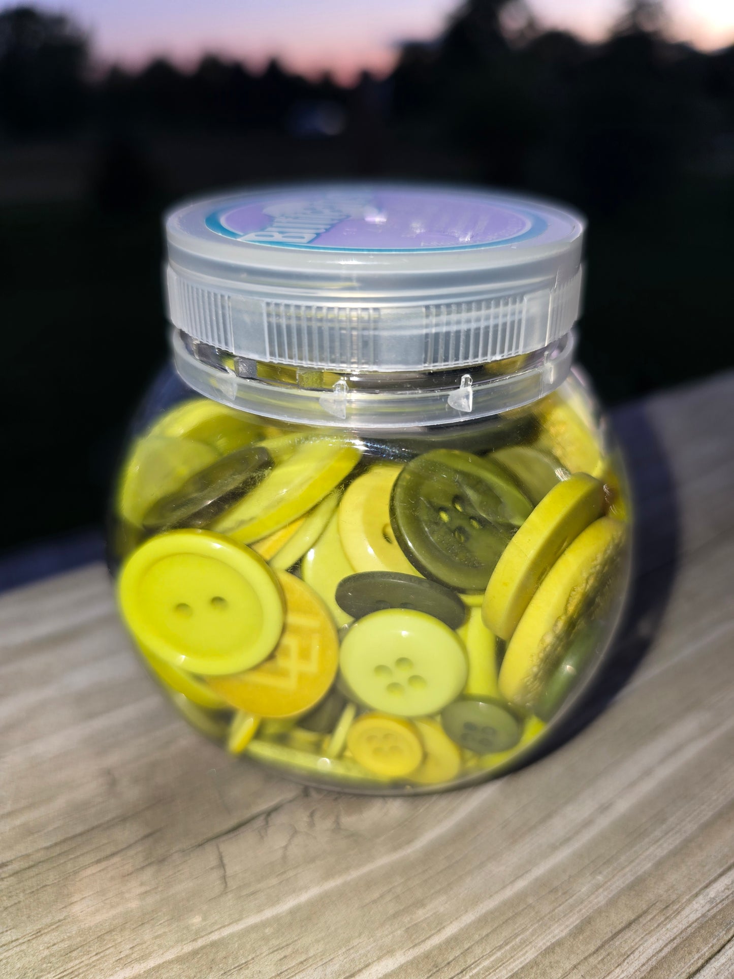 Blumenthal Lansing - Jar of Buttons - Red, Green, Blue or Marigold