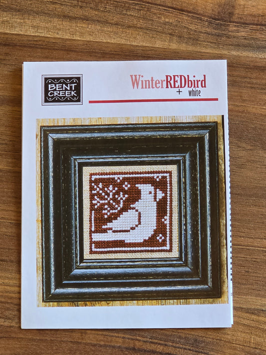 Bent Creek - Winter Red Bird + White - Cross Stitch Pattern