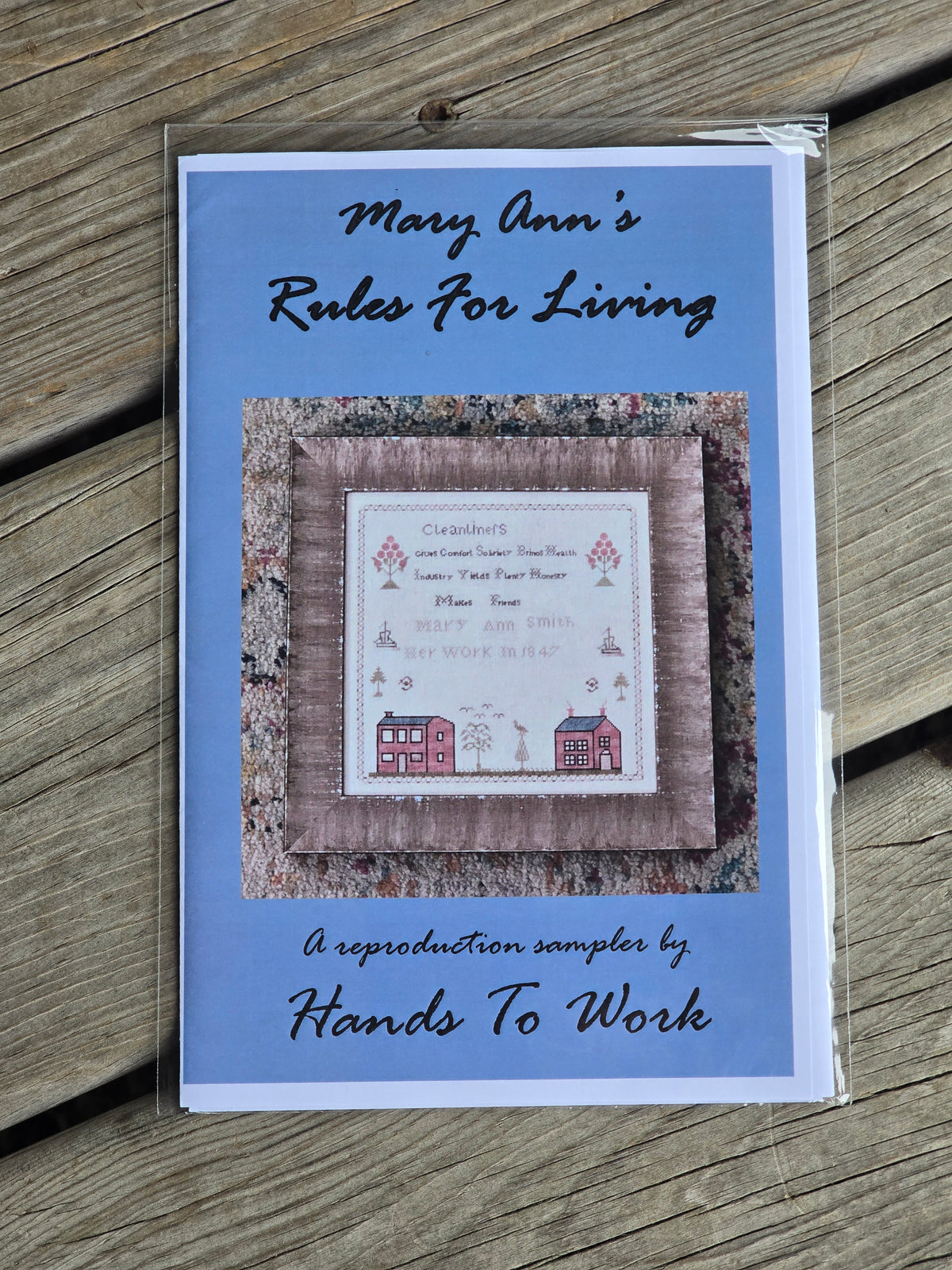 Hands To Work - Mary Ann's Rules For Living - Cross Stitch Pattern