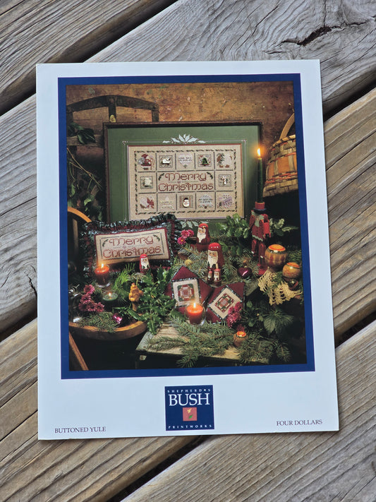 Shepherd's Bush - Buttoned Yule - Cross Stitch Pattern