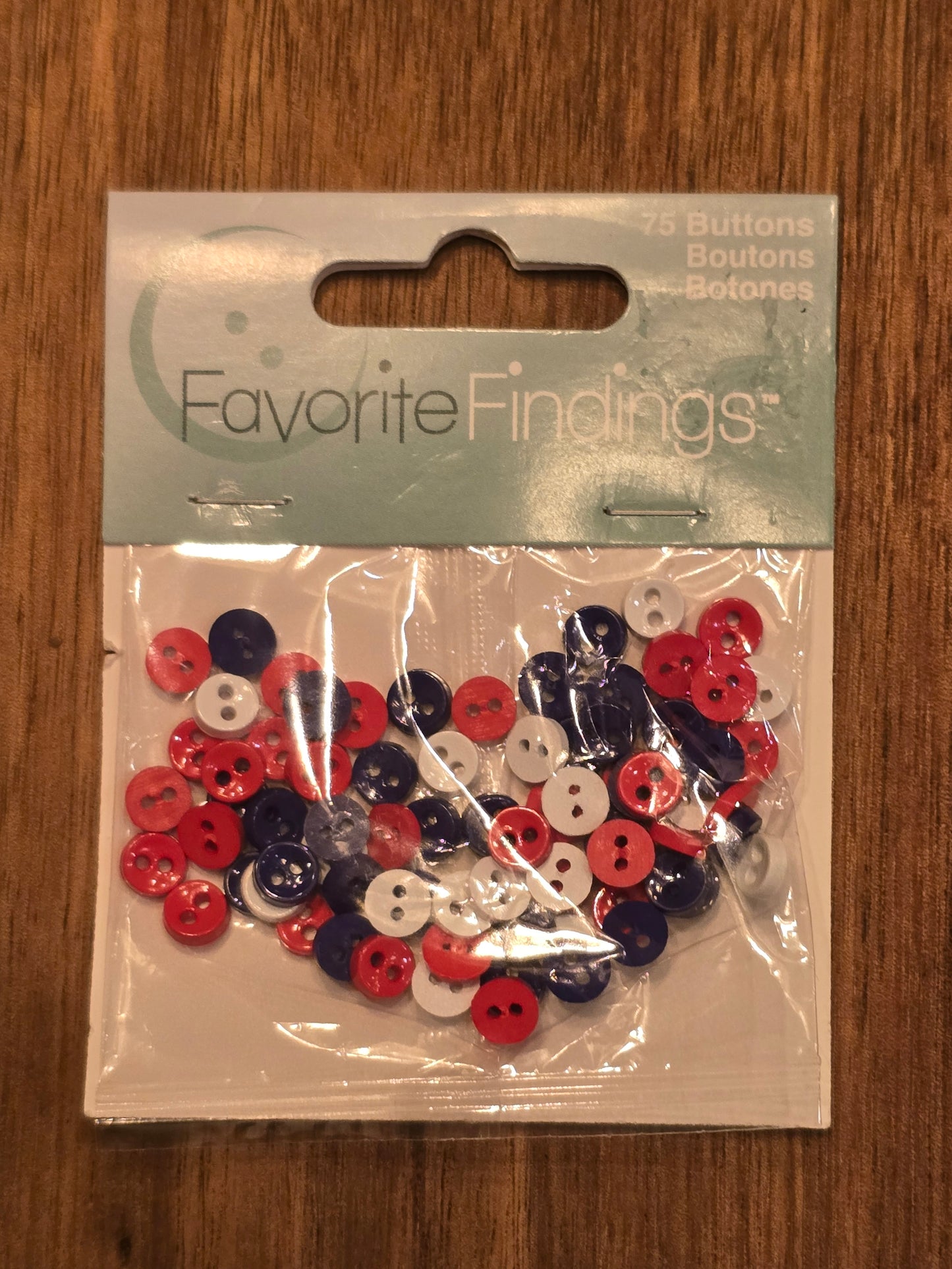 Favorite Findings - 75 Mini Buttons - Nature, Patriotic, Black & White, Primary, Ocean or Country