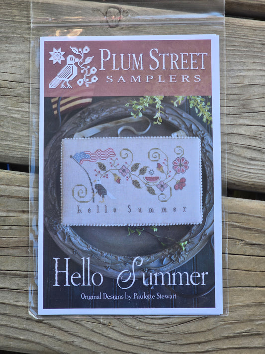 Plum Street Samplers - Hello Summer - Cross Stitch Pattern
