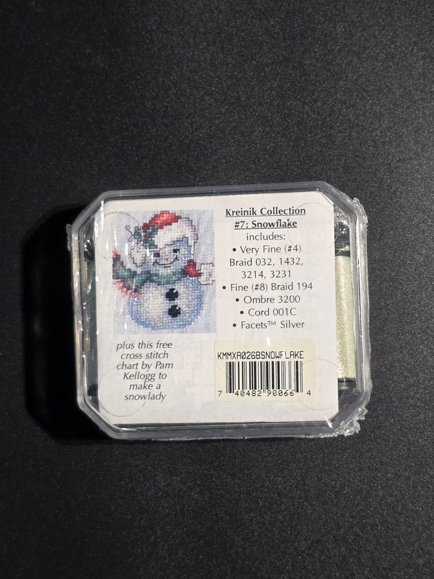 Kreinik - Collection #7 - Snowflake - Thread Set w/Pattern in Plastic Case