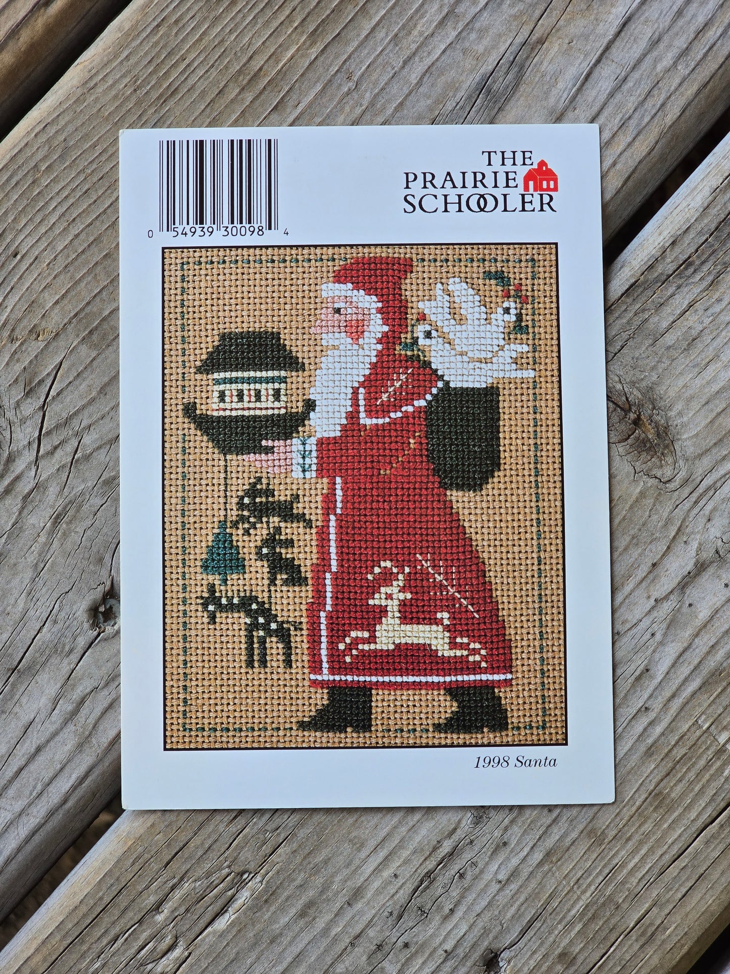 The Prairie Schooler - 1998 Santa - Cross Stitch Pattern