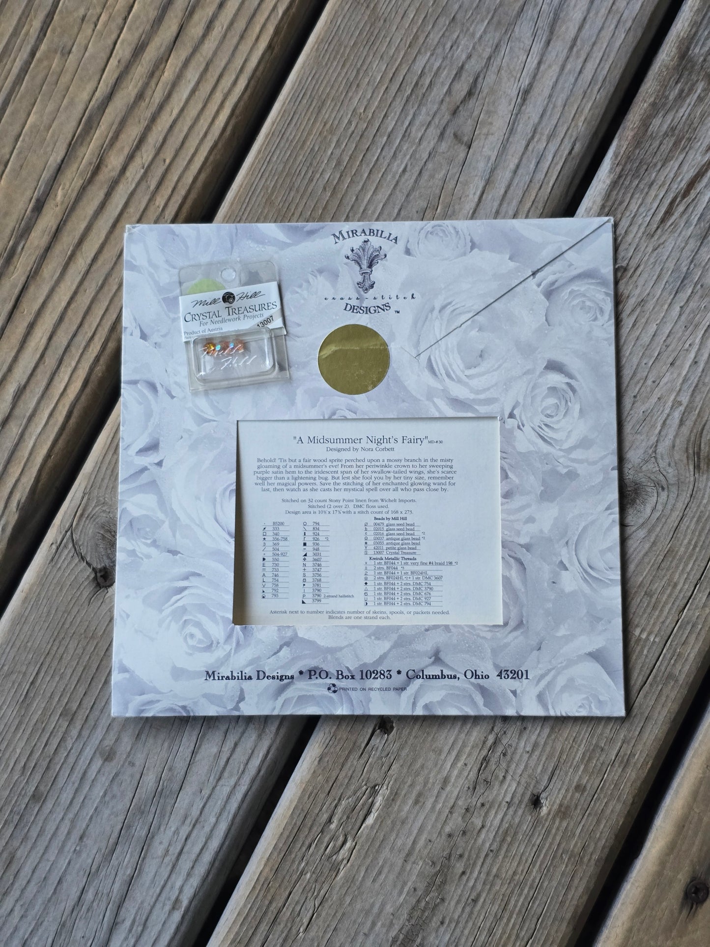 Mirabilia - A Midsummer Night's Fairy - Cross Stitch Pattern with Crystal Pack