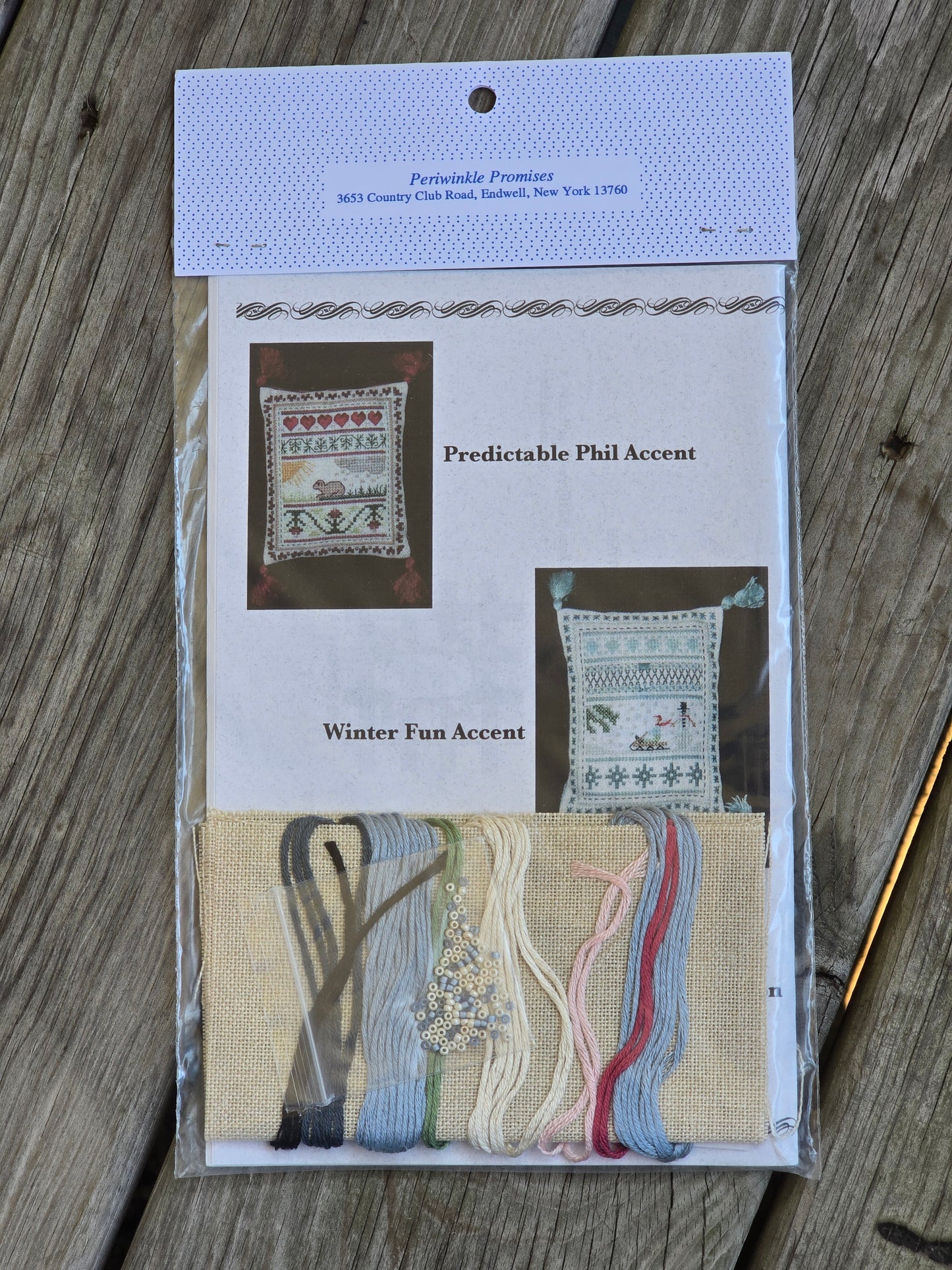 Periwinkle Promises - Triple Axel Accent - Sampler Accents - Cross Stitch Kit