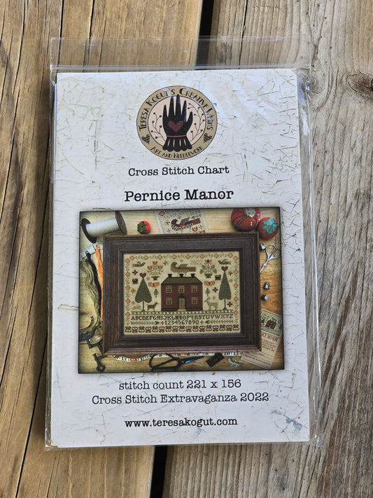 Teresa Kogut - Pernice Manor - Cross Stitch Extravaganza 2022 - Cross Stitch Pattern