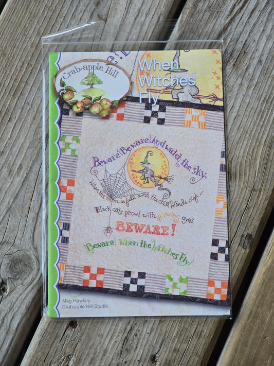 Crab-apple Hill - When Witches Fly - Quilt Pattern