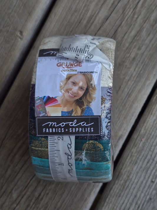 Moda - Grunge Metallics - Quilting Fabric - Jelly Roll