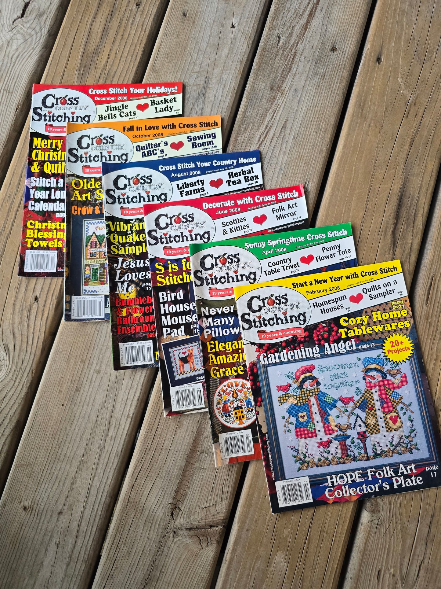 Cross Country Stitching Magazine - 2008 Bundle