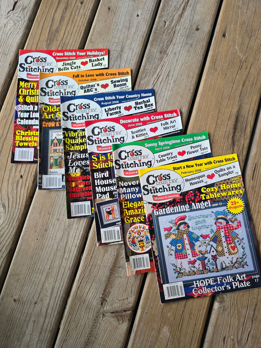 Cross Country Stitching Magazine - 2008 Bundle