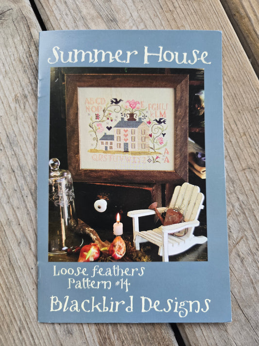 Blackbird Designs - Summer House - Loose Feathers Pattern #14 - Cross Stitch Pattern