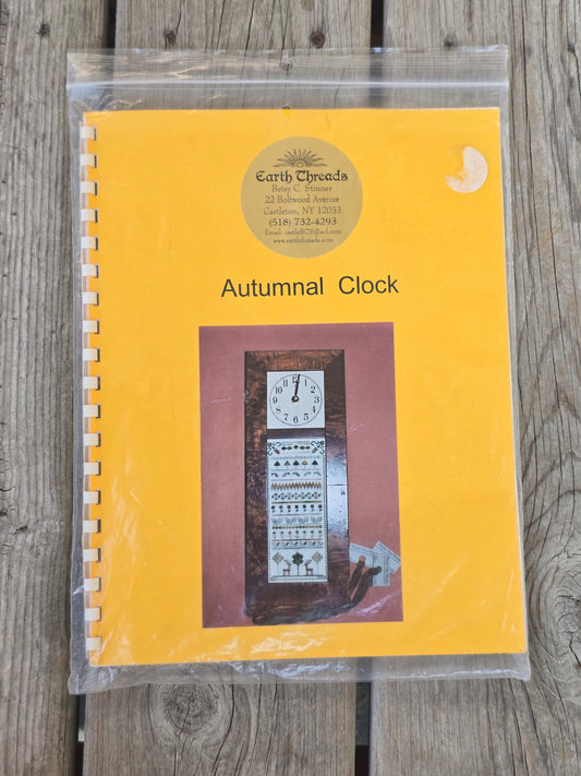Earth Threads - Autumnal Clock - Cross Stitch Kit